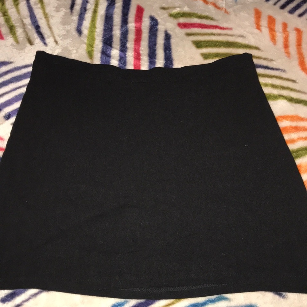 Skylar + Madison Elegant Black A-Line Skirt